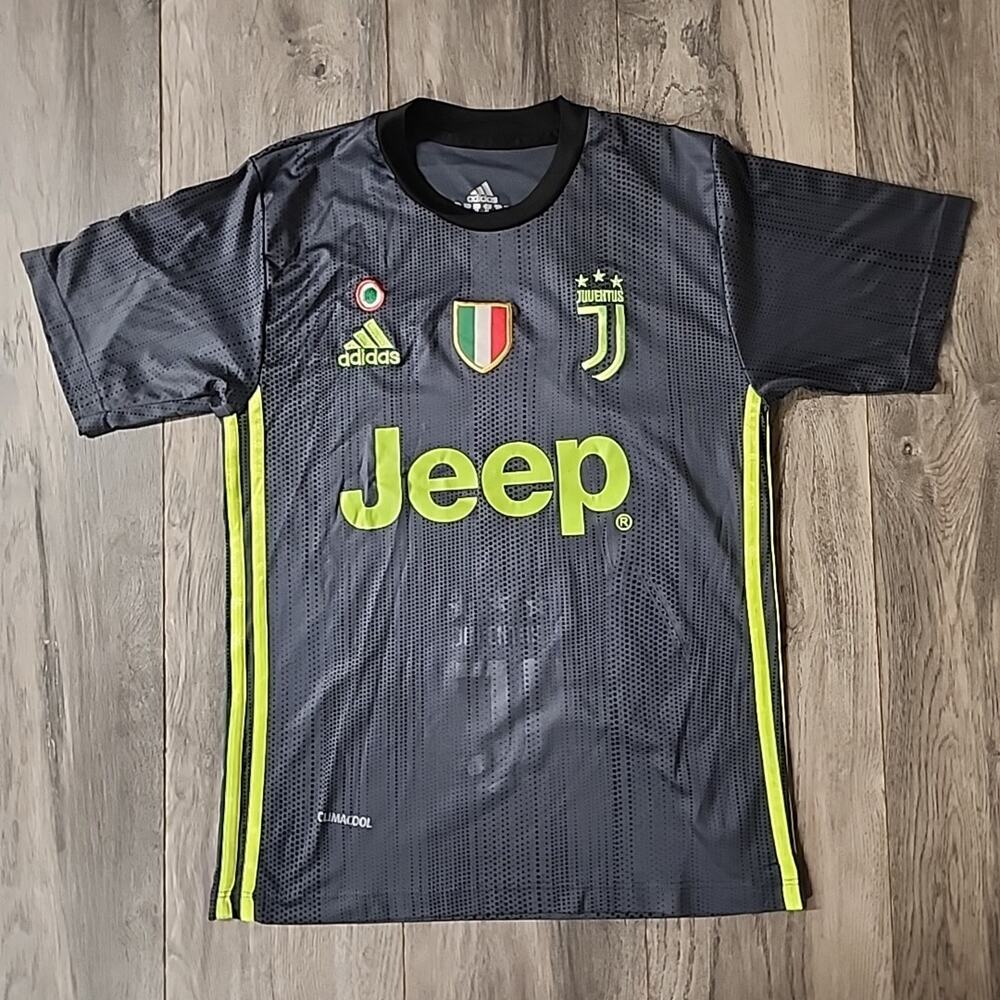 Adidas Juventus 2018-19 #7 Ronaldo UEFA Champions League 3rd Jersey Men's Sz M